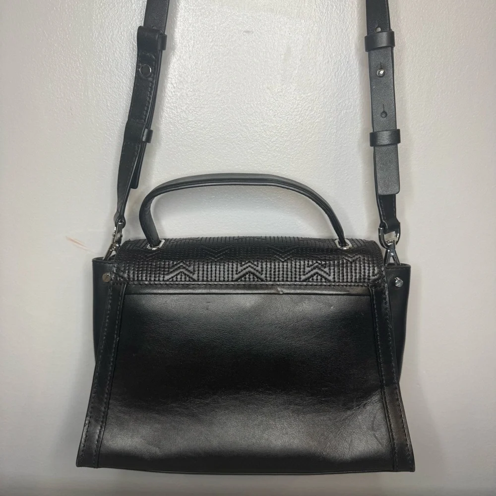Michael Kors Whitney Medium Quilted Top Handle Satchel Black / Silver